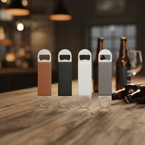 Botella Personalizada con Estuche de Cuero, Abridor de Botellas con Texto Personalizado, Regalos Promocionales para Bodas, Fiestas, Bares - Product Image 2