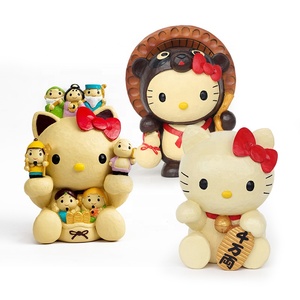 Artesanía de resina de dibujos animados personalizada escultura animal Japón gato estatua alcancía caja de dinero para decoración adornos - Product Image 1