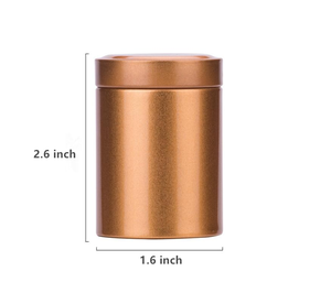 Pot de stockage hermétique en aluminium portable avec couvercle à vis, multifonctionnel pour herbes, épices, café, thés, conteneur de rangement - Product Image 2