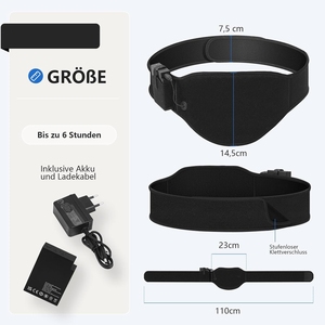 Tappetino riscaldante per crampi d'epoca portatile per alleviare i dolori lombari con elementi in grafene abete, 7.4V, batteria ricaricabile 3000mAh - Product Image 2