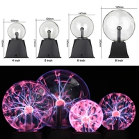 Lampe plasma personnalisée alimentée par USB Nébuleuse Sphère Globe boule de plasma créative lumière plasma électrique de 8 pouces