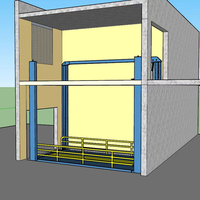Ascenseur hydraulique de voiture de garage électrique vertical à quatre poteaux approuvé CE
