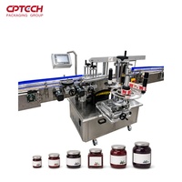 Machine d'étiquetage automatique double face, étiqueteuse servo, étiqueteuse avant-arrière pour bouteilles plates, carrées, rondes, CPTECH