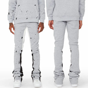 <span class=keywords><strong>Pantaloni</strong></span> Jogger da Uomo Grigio <span class=keywords><strong>con</strong></span> Schizzi di Vernice, Skinny, <span class=keywords><strong>con</strong></span> Pannello Laterale a Contrasto, <span class=keywords><strong>Pantaloni</strong></span> Streetwear, Logo Personalizzato, <span class=keywords><strong>Pantaloni</strong></span> Sportivi all'Ingrosso - Product Image 1