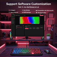 Flux 84 Mechanical Wired Hall Effect Magnetic Switch RGB Backlit AI Gaming Keyboard USB-C-Black US Version ANSI Layout Spill
