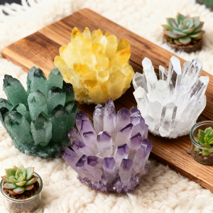 หินคริสตัลธรรมชาติหลากสีสันสำหรับตกแต่ง ขายส่งแบบหลายวัสดุ - Product Image 2