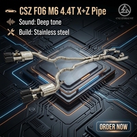 Nouvel arrivage : Échappement CSZ pour BMW M5 F10 M6 F06 F12 F13 S63 4.4T V8 avec tuyau en X, tuyau en Z, silencieux à clapets et échappement Catback Valvetronic