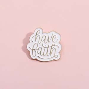 Broches émaillées 'Aie Confiance' Jésus, Croyances Religieuses, Badges Décoratifs pour Revers, Sacs à Dos et Vêtements, Vente en Gros, Cadeau pour Chrétiens - Product Image 2