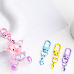 Wholesale Colorful Metal Swivel Trigger Lobster Clasp Keychain Spring Gate <b>Hook</b> Clip DIY Sewing Accessories Key Chains Snap <b>Hook</b> - Product Image 4