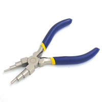 Pince de fabrication de bijoux en 6 étapes, pince à former des boucles de fil de 3 à 10mm avec poignée antidérapante, nez rond