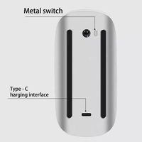 Blue Tooth Wireless Magic Touch Mouse Souris acrylique optique pour Macbook