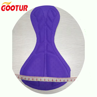 Coussinets de chamois de cyclisme de triathlon avec logo personnalisé Coussinets de short de cyclisme à trous respirants Coussinets de cyclisme en mousse haute densité pour short