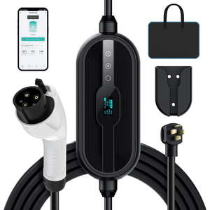 Plug And Charge Ev Charger Portable Electric Charger Adjustable EVSE Type 1 With OCPP 4G WIFI Bluetooth