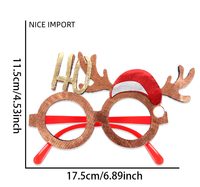 Lunettes de Noël style Élan Doré les plus vendues, avec flocons de neige et étoiles, pour la décoration de fête du Nouvel An et des fêtes de fin d'année