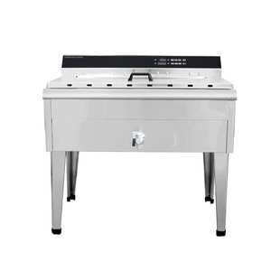 Friggitrice Elettrica Professionale da Ristorante da 9000W/12kW Macchina per Friggere a Doppia Vasca per Pollo Fritto - Product Image 2