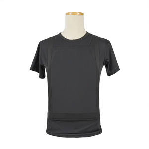 PE Koruyucu Yumuşak Panelli Test Edilmiş VIP Güvenlik Görevlisi Gizli Taktik Tişörtü - Product Image 4