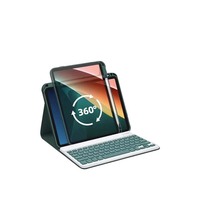 UygulanabilirHonor Tablet X8A/X9 11 inç Döner Standlı Klavyeli Koruyucu Kılıf Tam Kapsamlı Düşmeye Karşı Dayanıklı Tablet Kabı