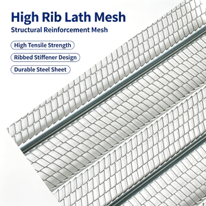 <span class=keywords><strong>Malla</strong></span> Metálica Expandida Galvanizada de Alta Resistencia para Refuerzo de Paredes de Yeso, <span class=keywords><strong>Malla</strong></span> Corrugada de Alta Tensión para Trabajos de Cemento - Product Image 1