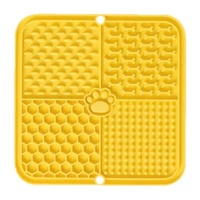 Plateau à lécher pour chiens et chats en silicone de qualité alimentaire avec ventouses, bol anti-étouffement à alimentation lente, design 2-en-1 étanche IPX5
