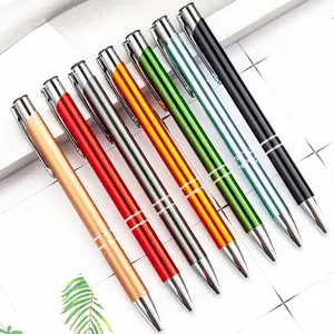 Wholesale metal pen printing logo ballpoint pen advertising gel ink stylus rollerball pen