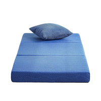 Matelas portable pliable à 3 couches, confortable pour les lits d'invités/le camping, facile à ranger et à transporter