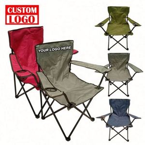 Chaise pliante légère en acier et tissu, design personnalisé, pour extérieur, plage, camping, parc, options de couleurs personnalisées, vente en gros - Product Image 1