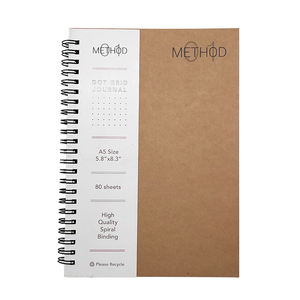 Carnet à spirales écologique pour usage professionnel, cadeau promotionnel, reliure spirale, hebdomadaire, mensuel, couverture rigide personnalisée avec papier et couverture en PP - Product Image 1