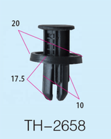 Kit de Clips de retenue pour voiture, 5 pièces, Clips de retenue pour automobile, attaches automobiles, assortiment de Clips à rivets