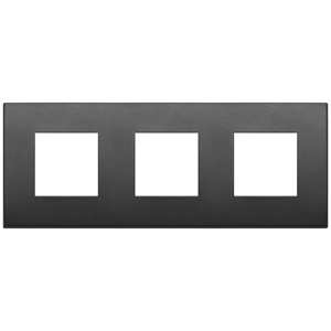<b>Plate</b> 6M (2+2+2) Int71 CL Graphite Matt 24x9.7x1.7 <b>Wall</b> Switch Cover - Product Image 1