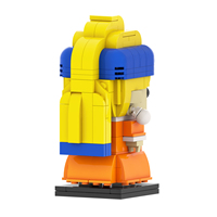 MOC7812 Fille avec une boucle d'oreille en perle 214 pièces Têtes carrées Personnage de film biographique Amour Blocs de construction DIY Jouets cadeaux pour enfants