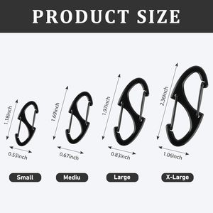 Attaches de fermeture éclair antivol, verrous de fermeture éclair pour sacs à dos, mousquetons à ressort double face, dissuasifs contre le vol pour bagages - Product Image 2