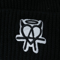 Bonnet tricoté unisexe adulte de haute qualité avec logo brodé personnalisé, motifs camouflage/à pois/à nœuds, sangle réglable, bord côtelé, chapeau d'hiver