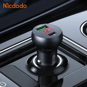 Mcdodo 45W Wholesale Phones Carregador In Car SCP for Huawei Super Charge PD3.0 QC Usb Type C Dual Car Charger