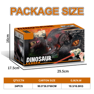Giocattoli Lucky Toys per Bambini, Dinosauro Spinosauro Telecomandato con Luce Indicatrice, Funzioni di Inseguimento, Spruzzo e Ruggito, Versione Migliorata - Product Image 4