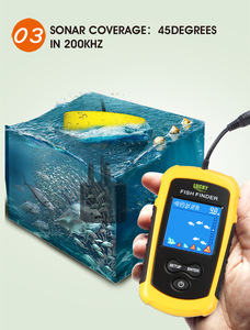 Détecteur de bancs de poissons portable HD DORISEA 0,7M-100M Sonar de pêche Visuel en métal - Product Image 3
