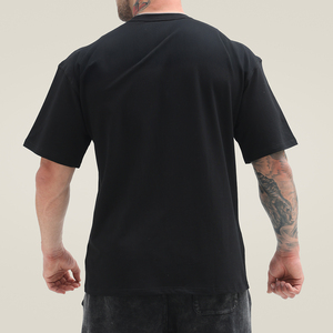 T-shirts de sport amples à col rond pour hommes, respirants, pour la gym, <span class=keywords><strong>taille</strong></span> US, avec impression en relief - Product Image 5