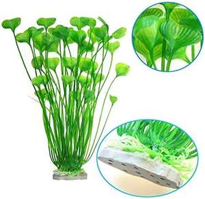 Grama artificial para aquário, grande planta aquática de plástico artificial de 15.75 polegadas para tanque de peixes, decoração de ornamento - Product Image 3
