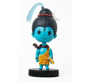 Divin Figurine à Tête Mobile du Dieu Shiva (Shiv Shankar) et du Dieu Krishna – Idole Spirituelle Élégante pour Tableau de Bord, Voiture, Bureau et Maison – Cadeau Décoratif - Product Image 1
