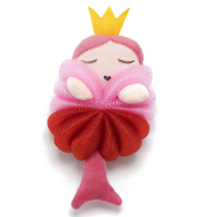 Éponge de boule de bain sirène dessin animé en gros enfants tout-petits nouveau-nés adultes brosse de serviette de nettoyage éponges de douche douces