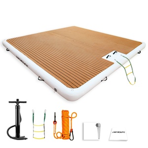 Plataforma <span class=keywords><strong>Flotante</strong></span> Inflable de <span class=keywords><strong>Alta</strong></span> <span class=keywords><strong>Calidad</strong></span>, Muelle <span class=keywords><strong>Flotante</strong></span> de PVC y Madera para Embarcaciones, Muelle para Motos Acuáticas - Product Image 4