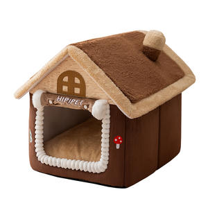 Autunno e inverno calda porta chiusa tenda foderata per gatti e cani eco-friendly per animali domestici Villa per dormire nuovo nido rimovibile - Product Image 5