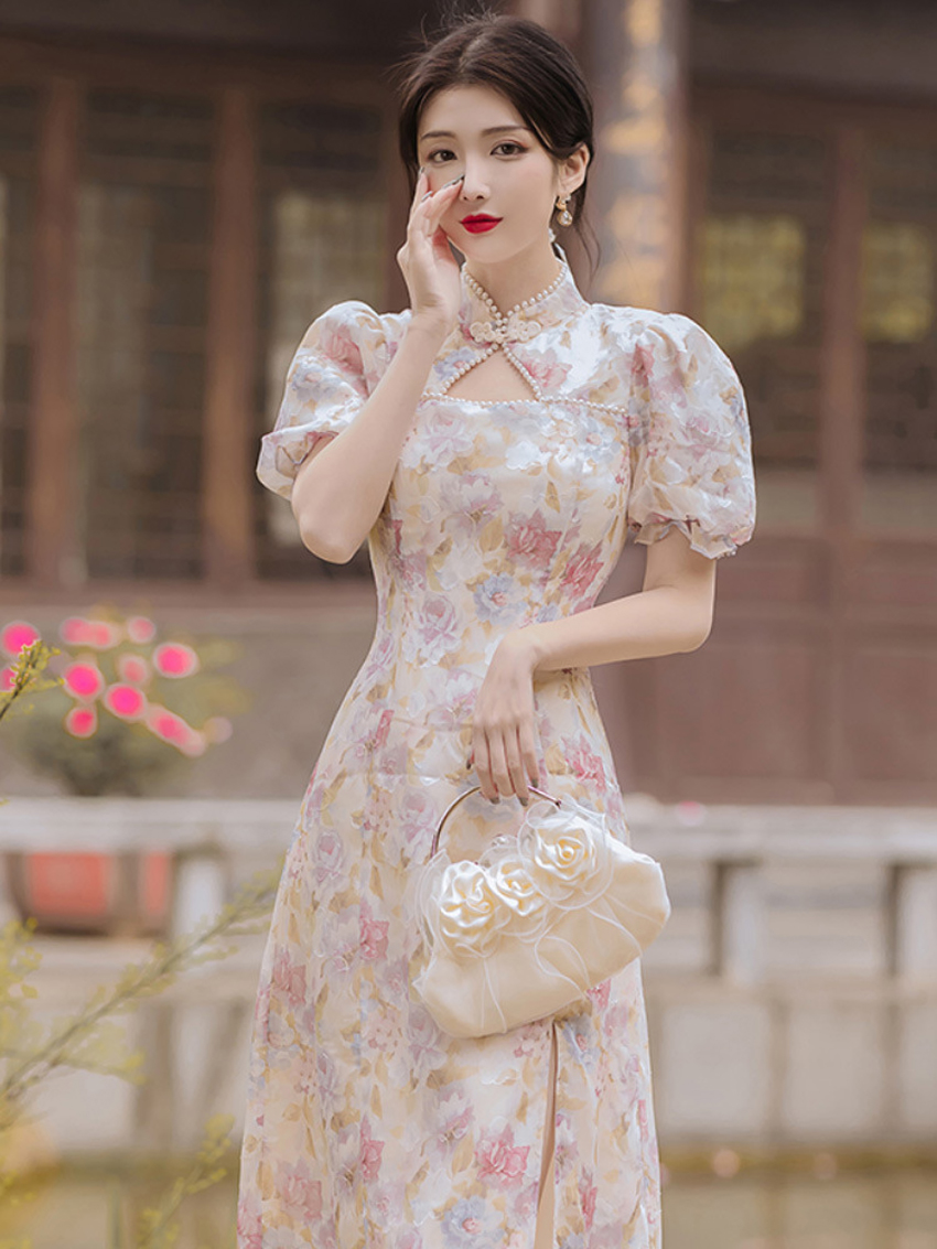 green emerald velvet dress French style tube top 3D flower bow tie back A-line wedding dress P271 –  PreppyDress main image 1