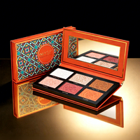 IMAGIC Nouvelle Palette Visage en Gros 6 Couleurs : Blush, Illuminateur, Contour – Maquillage Multi-usages pour une Beauté Complète du Visage