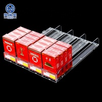 Diviseur d'étagère à avancement automatique étui à cigarettes Transparent avec présentoir porte-cigarettes poussoir automatique
