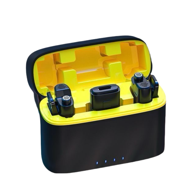 A8 Wireless Lapel Microphone 2-in-1 Indoor/Outdoor Mobile Recording & Live Streaming TikTok Noise Reduction Lapel Mic
