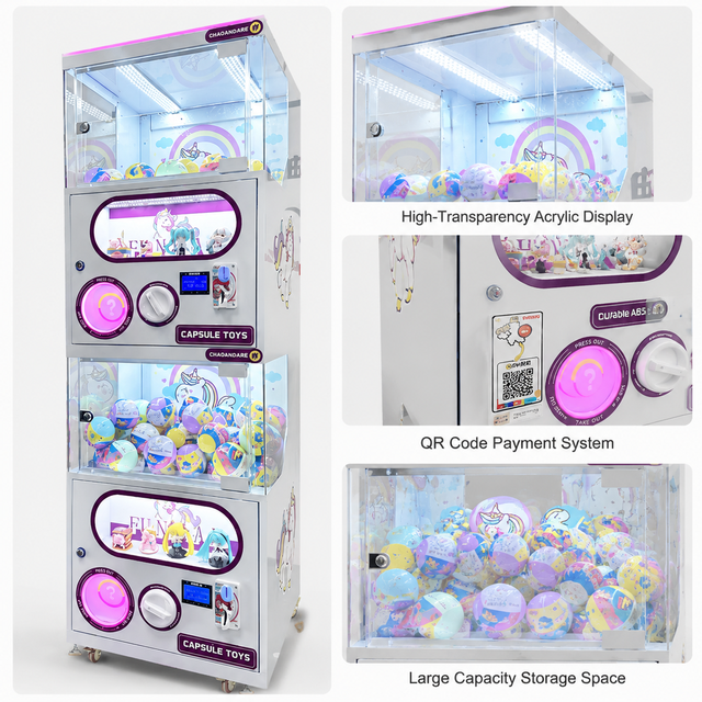 Capsule Toy Vending Machine  Machine 120mm Gacha Ball Coin Operated Factory Wholesale Commercial Arcade Vending Machine