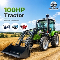 Service après-vente complet pour tracteur 4x4 FULCORE avec embrayage à double action et puissante sortie hydraulique pour tracteur à roues de labourage