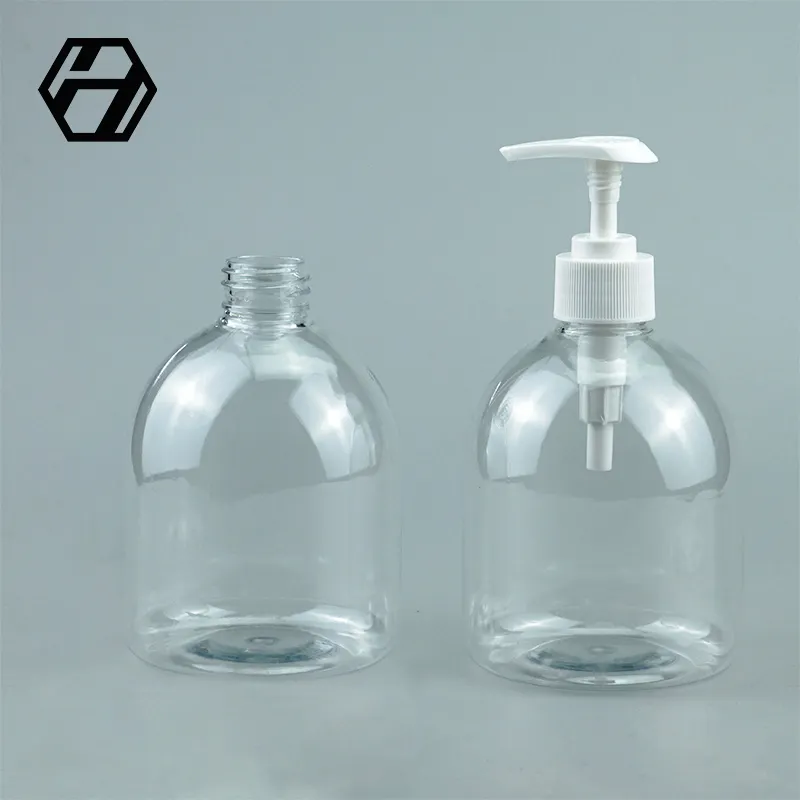Botol Plastik Kosong Hewan Peliharaan, Cairan Sabun Cuci Tangan 500Ml Kualitas Tinggi dengan Pompa