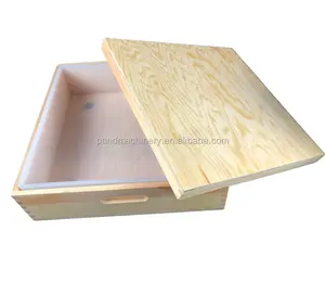 8000ML large square silicon soap mold with wooden frame