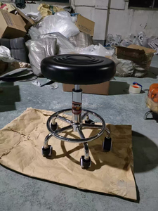 Taburete de bar de diseño delgado que ahorra espacio, asiento giratorio de cuero PU, rotación de 360 °, ideal para mostrador de desayuno de Isla de cocina pequeña - Product Image 3